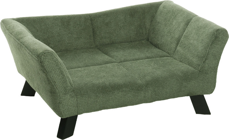 Sofa Damario ligbank rechthoekig voor hond en kat groen