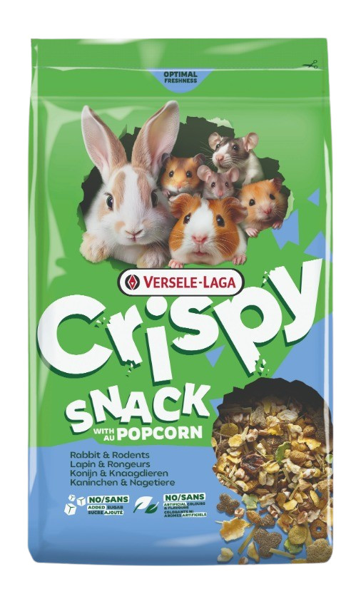 Versele-Laga Crispy Snack met popcorn voor konijnen en knaagdieren