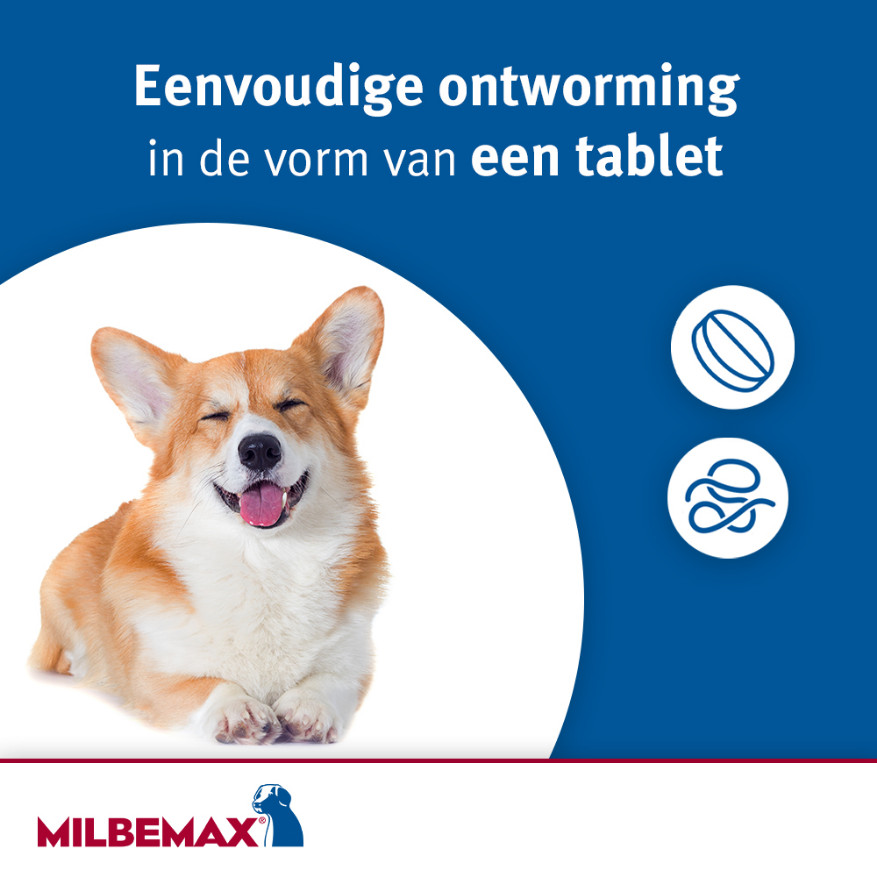 Milbemax ontwormingstabletten kleine honden en puppies