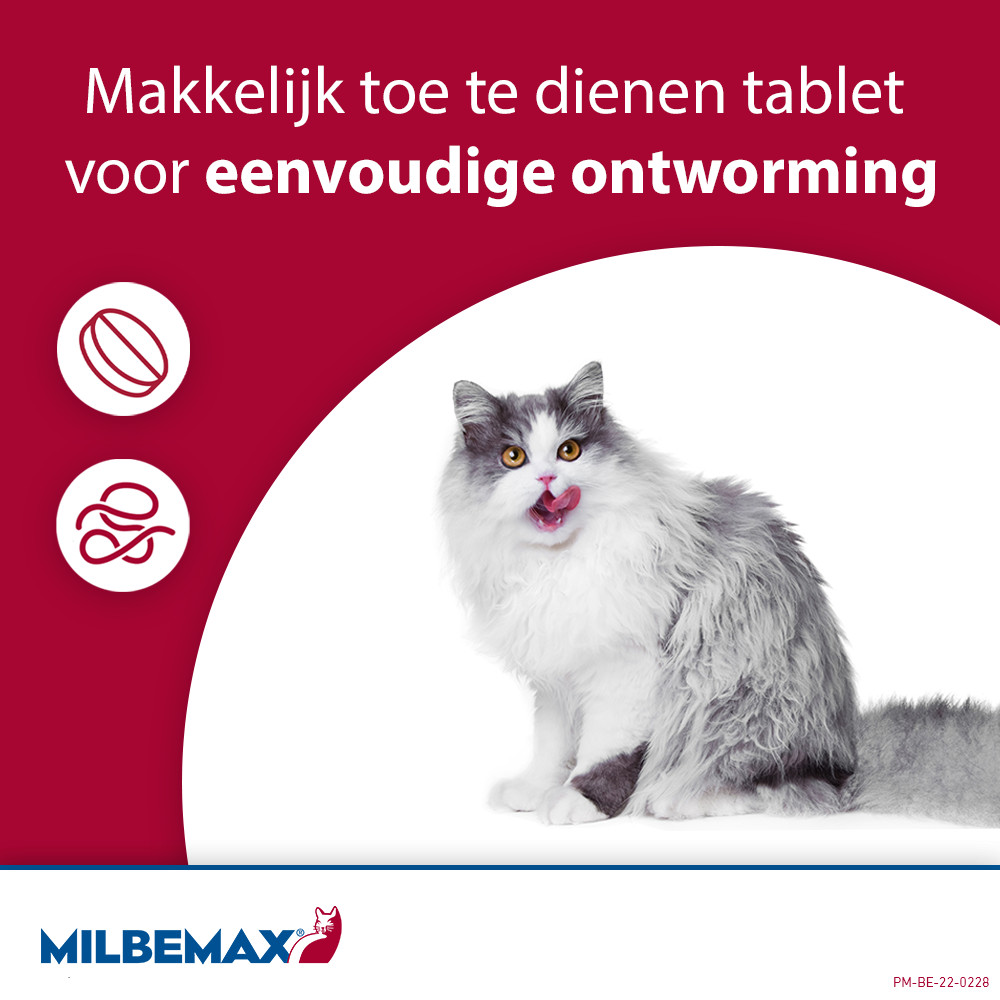 Milbemax ontwormingstabletten kat 2+ kg