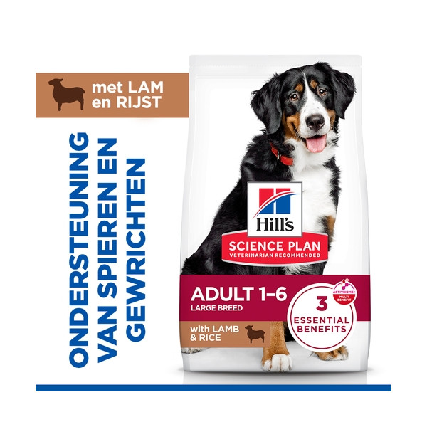 Hill's Hill's Adult Large met lam & rijst hondenvoer 2 x 14 kg