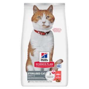 Hill's Adult Sterilised Cat met zalm kattenvoer 2 x 10 kg