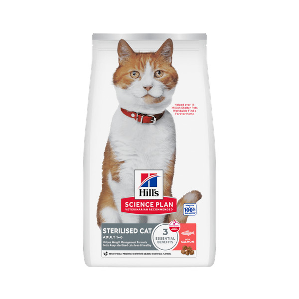 Hill's Hill's Adult Sterilised Cat met zalm kattenvoer 2 x 3 kg
