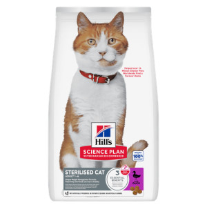 Hill's Adult Sterilised Cat met eend kattenvoer 2 x 10 kg
