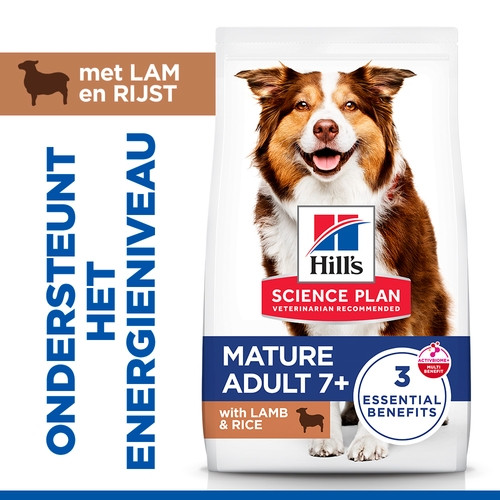 Hill's Mature Adult Medium met lam & rijst hondenvoer