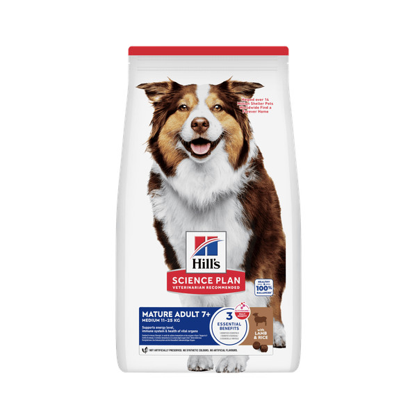 Hill's Hill's Mature Adult Medium met lam & rijst hondenvoer 2 x 14 kg