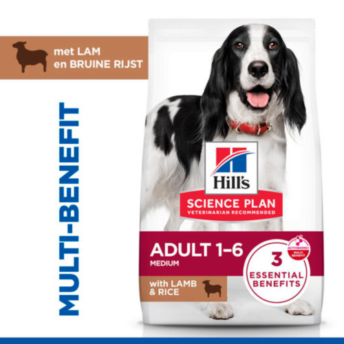 Hill's Adult Medium met lam & rijst hondenvoer
