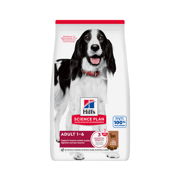 Hill's Hill's Adult Medium met lam & rijst hondenvoer 14 kg