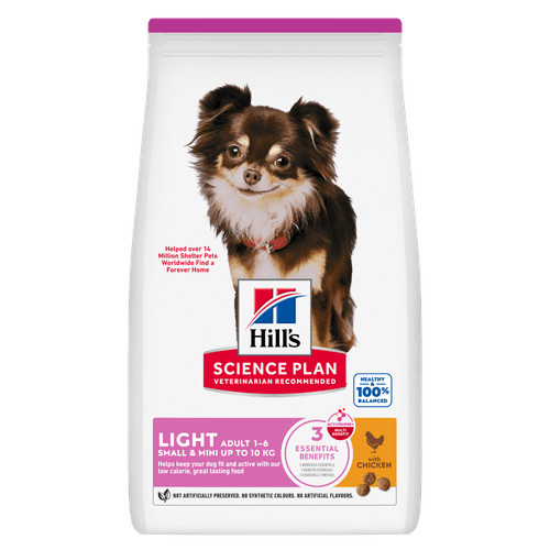 Hill's Adult Light Small & Mini met kip hondenvoer