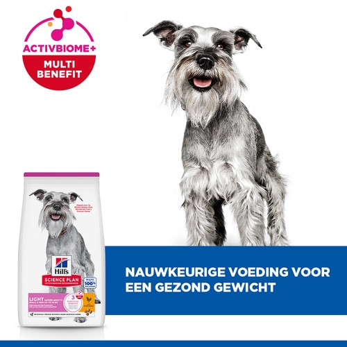 Hill's Mature Adult Light Small & Mini met kip hondenvoer