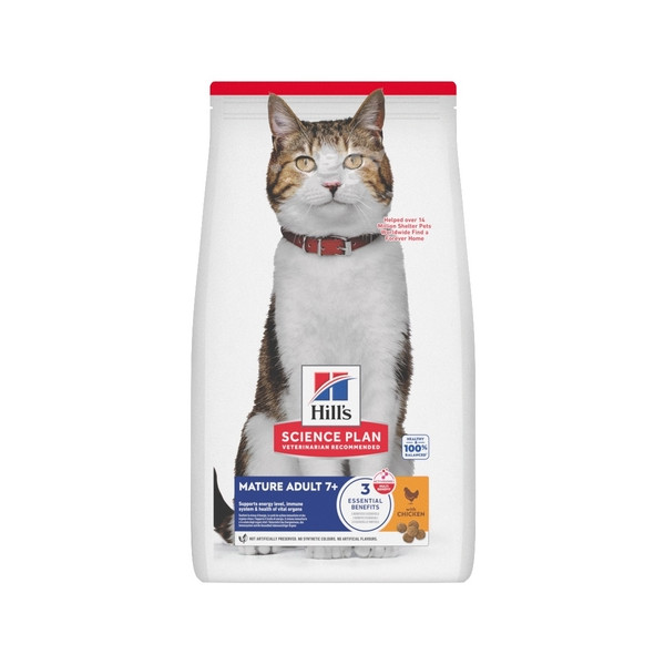 Hill's Hill's Mature Adult 7+ met kip kattenvoer 2 x 10 kg