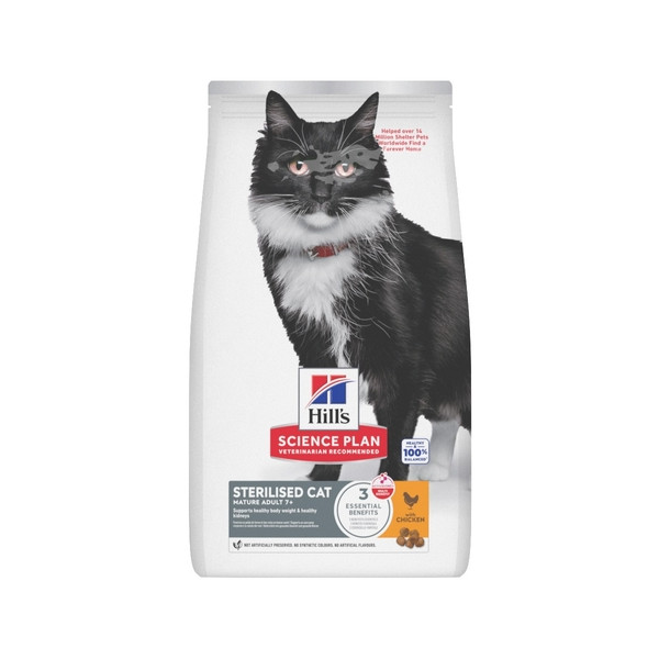 Hill's Hill's Mature Adult Sterilised Cat met kip kattenvoer 10 kg