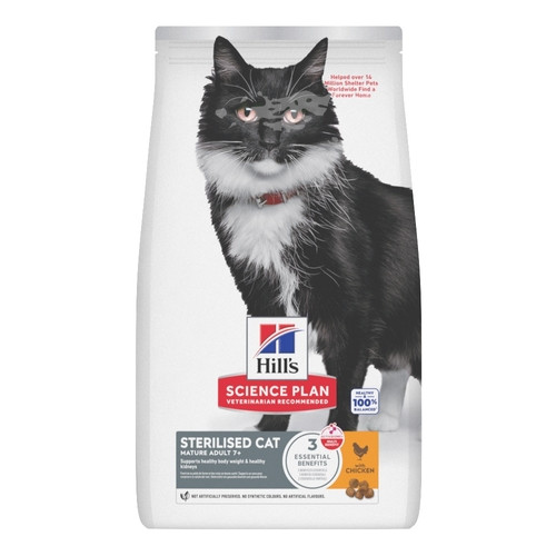 Hill's Mature Adult Sterilised Cat met kip kattenvoer