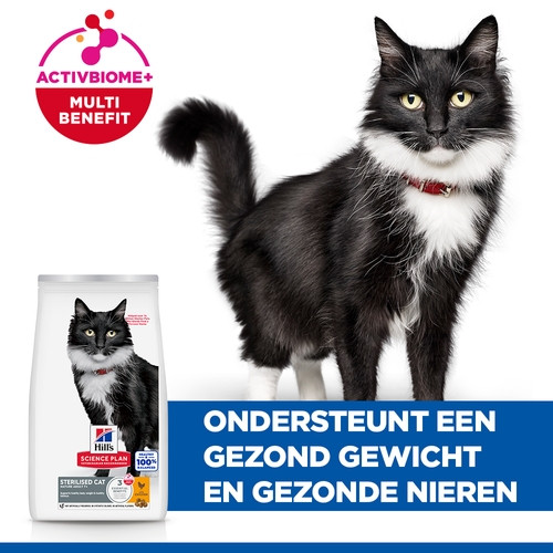 Hill's Mature Adult Sterilised Cat met kip kattenvoer