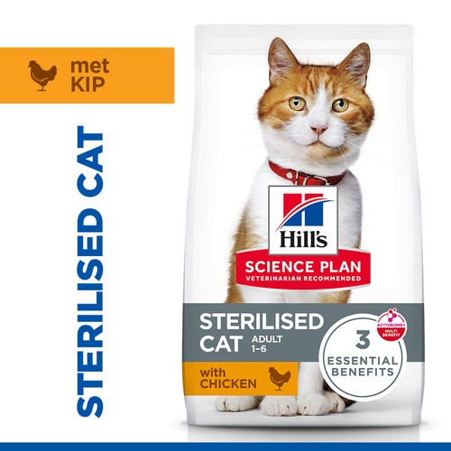 Hill's Adult Sterilised Cat met kip kattenvoer