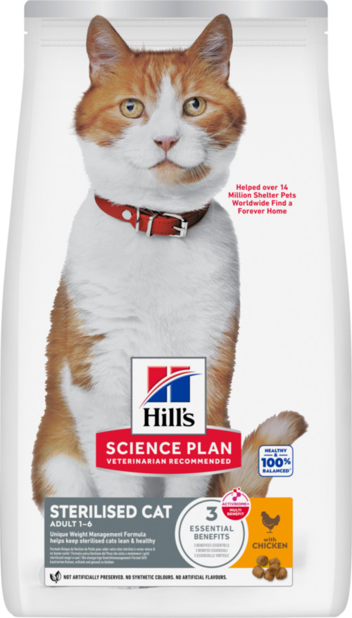 Hill's Adult Sterilised Cat met kip kattenvoer