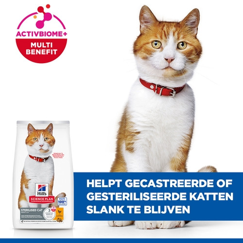 Hill's Adult Sterilised Cat met kip kattenvoer