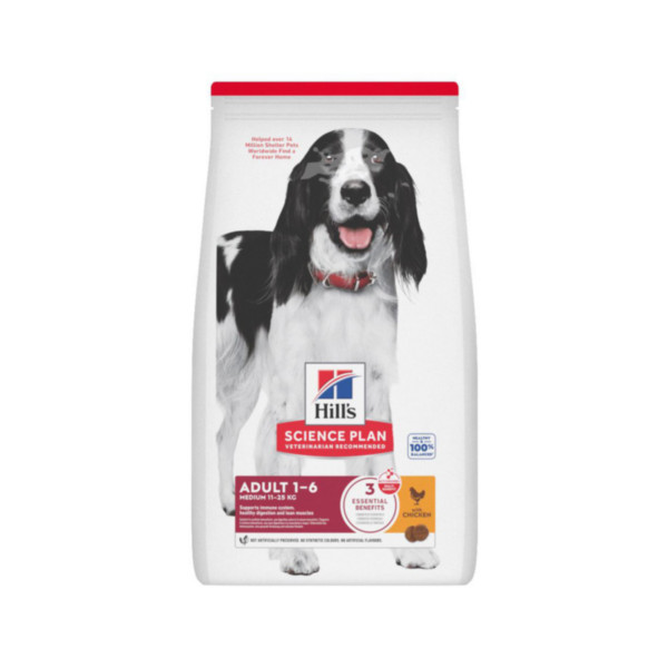 Hill's Hill's Adult Medium met kip hondenvoer 14 kg