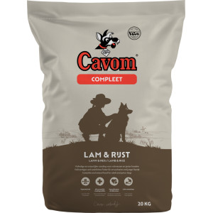 Cavom Compleet met lam en rijst hondenvoer 2 x 5 kg