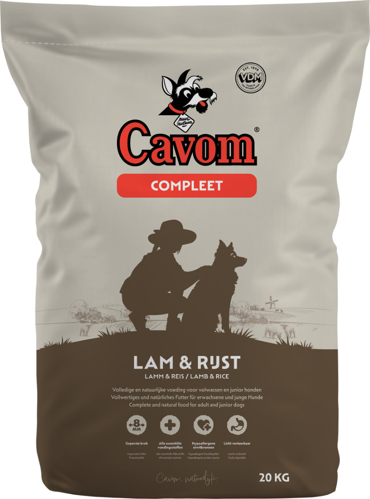 Cavom Compleet met lam en rijst hondenvoer