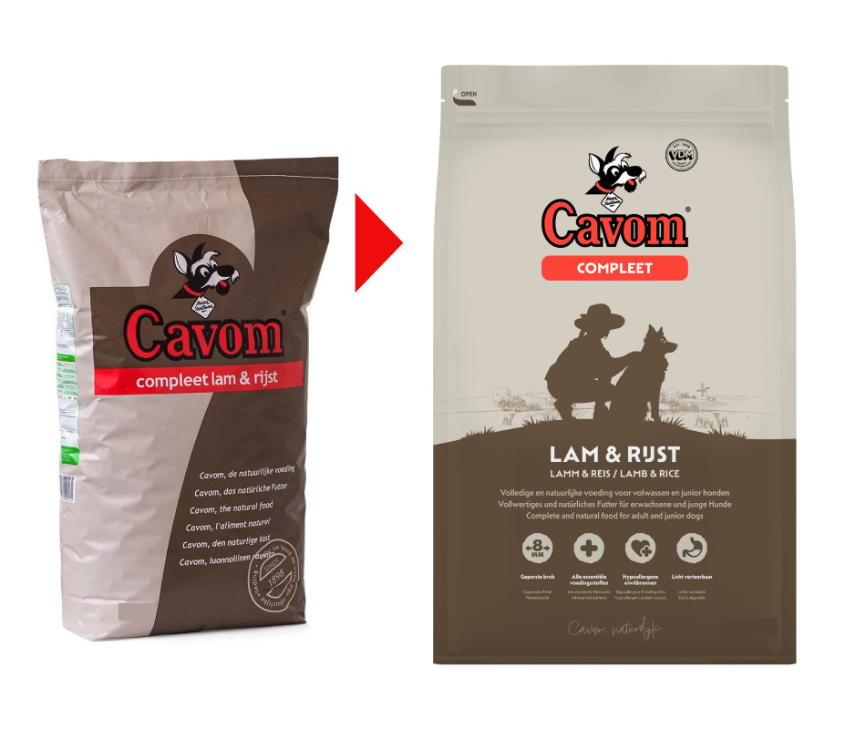 Cavom Compleet met lam en rijst hondenvoer