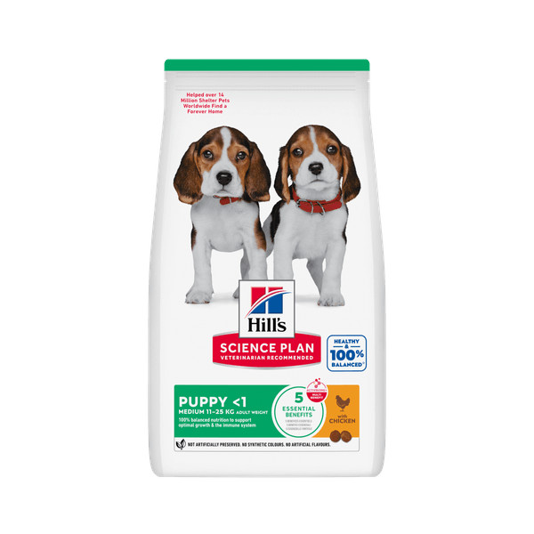 Hill's Hill's Puppy Medium met kip hondenvoer 18 kg