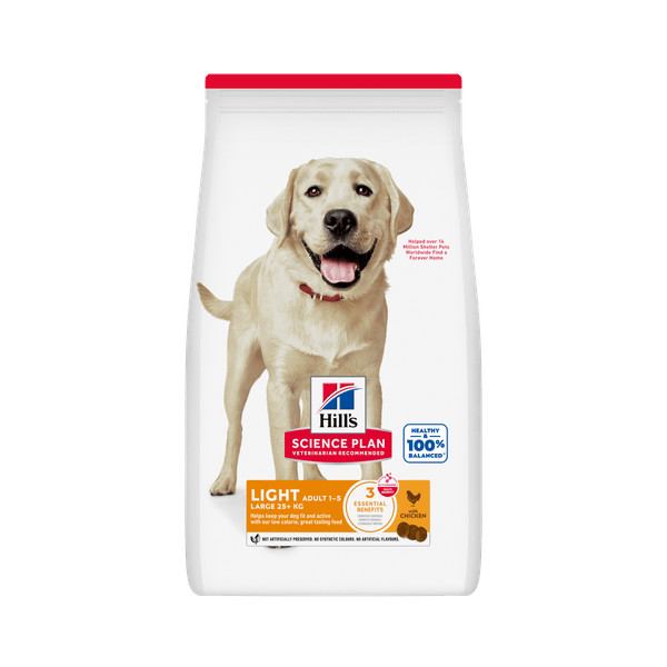 Hill's Hill's Adult Light Large met kip hondenvoer 18 kg