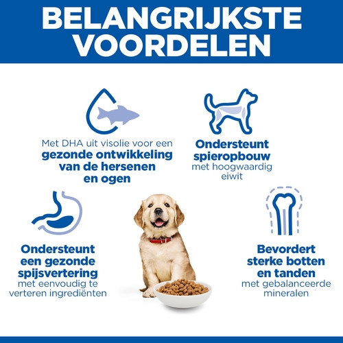 Hill's Puppy Large met kip hondenvoer