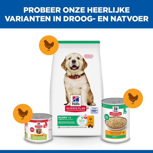 Hill's Puppy Large met kip hondenvoer