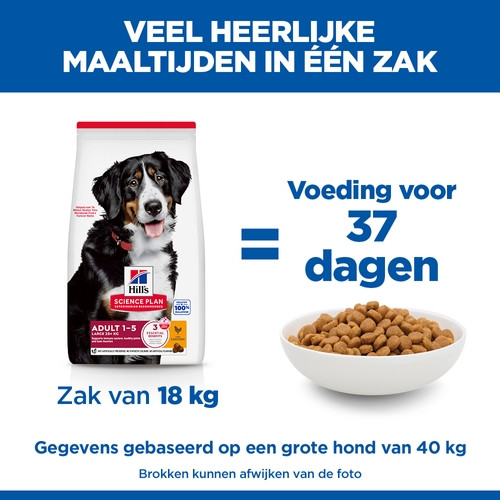 Hill's Adult Large met kip hondenvoer