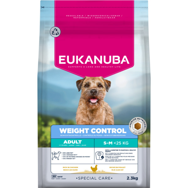 Eukanuba Eukanuba Adult Special Care Weight Control Small/Medium hondenvoer 15 kg