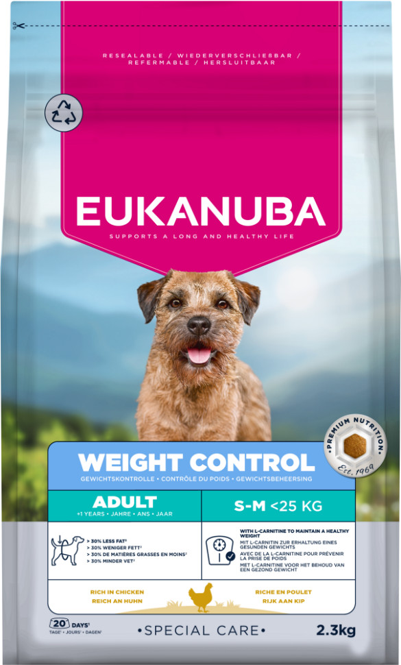 Eukanuba Adult Special Care Weight Control Small/Medium hondenvoer