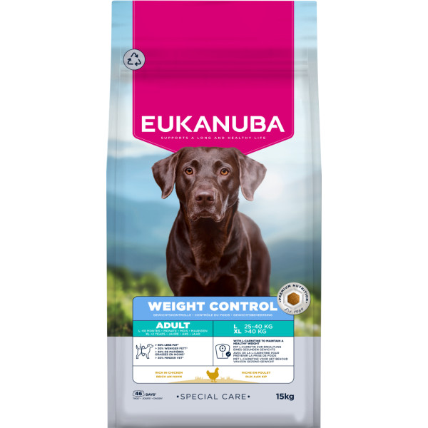 Eukanuba Eukanuba Adult Special Care Weight Control Large/Extra Large hondenvoer 15 kg