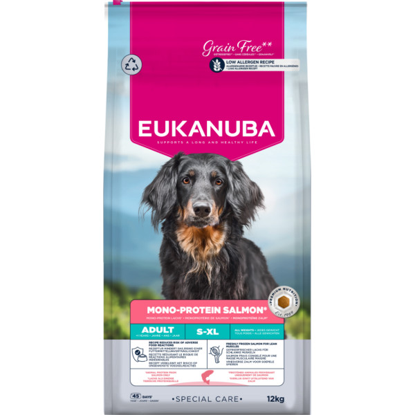Eukanuba Eukanuba Adult Special Care Monoprotein zalm hondenvoer 12 kg