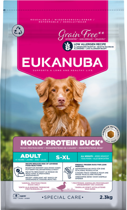 Eukanuba Daily Care Monoprotein eend hondenvoer