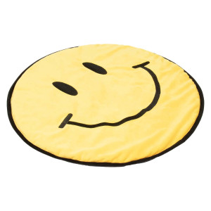 Big Smile kattenplaid smiley geel Per stuk
