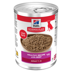 Hill's Adult nat hondenvoer met rund blik 1 tray (12 x 370 g)