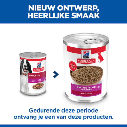 Hill's Adult nat hondenvoer met rund blik