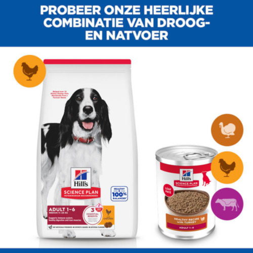Hill's Adult nat hondenvoer met kalkoen blik