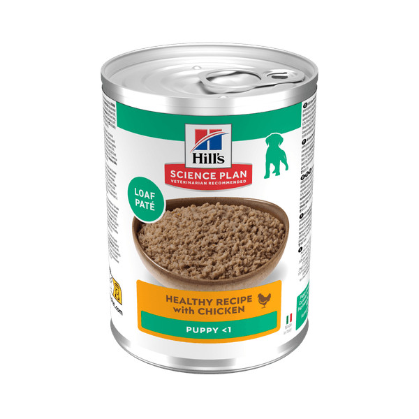 Hill's Hill's Puppy nat hondenvoer kip blik 1 tray (12 x 370 g)