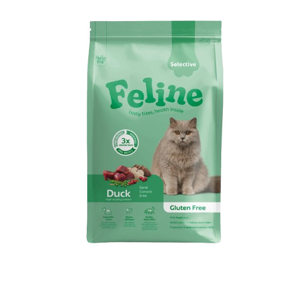 HobbyFirst Feline HobbyFirst Feline Sensitive Selective eend kattenvoer 4,5 kg