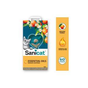 Sanicat Essential Oils Ultra Clumping Orange Floral kattenbakvulling
