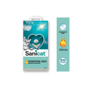 Sanicat Essential Oils Ultra Clumping geurloze kattenbakvulling