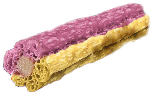 Knash Calming Woofa Loofa Sticks met paarse zoete aardappel, kamille en kokosolie hondensnack