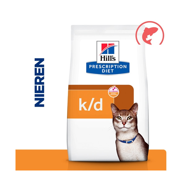 Hill's Hill's Prescription Diet K/D Kidney Care kattenvoer met zalm 2 x 1,5 kg