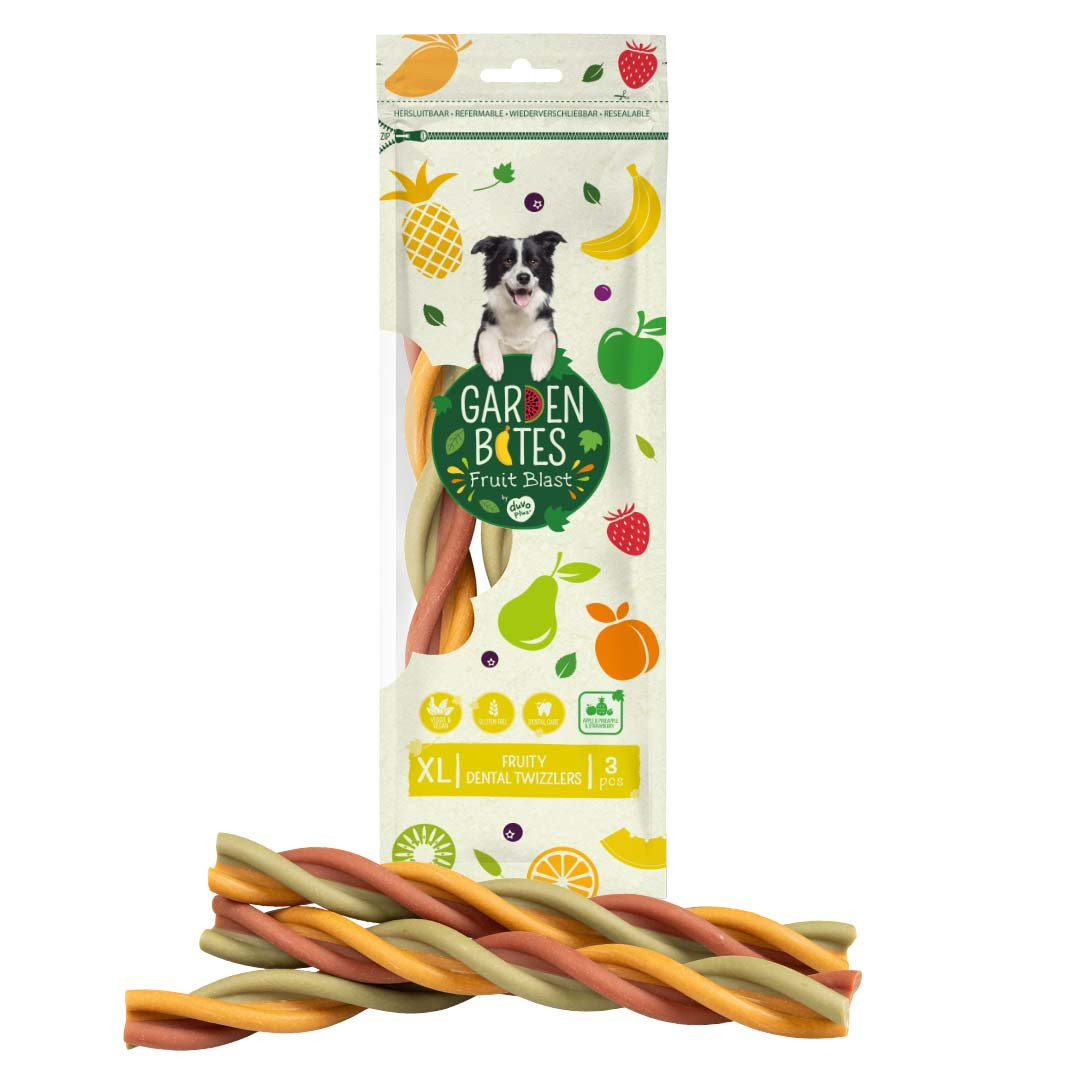 Garden Bites Fruity Dental Twizzlers hondensnack