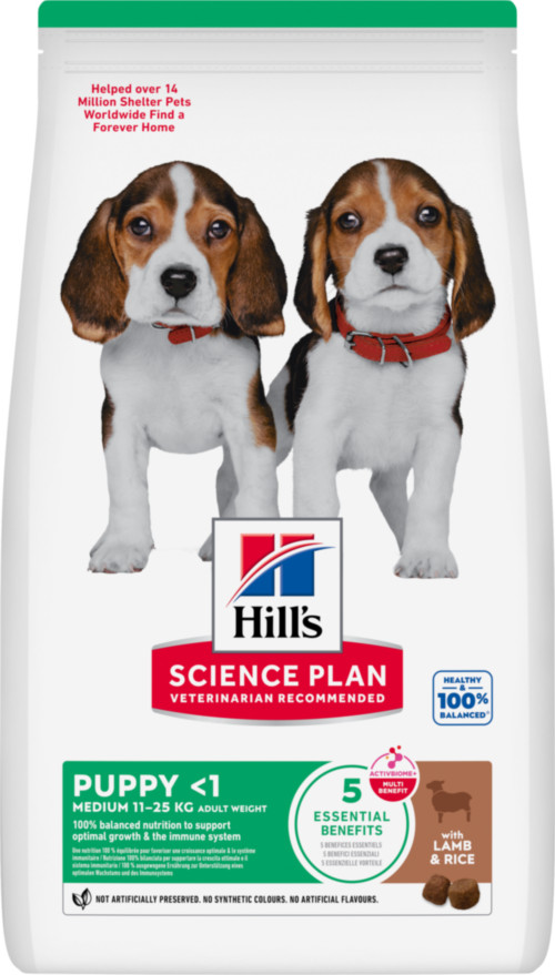 Hill's Puppy Medium met lam & rijst hondenvoer