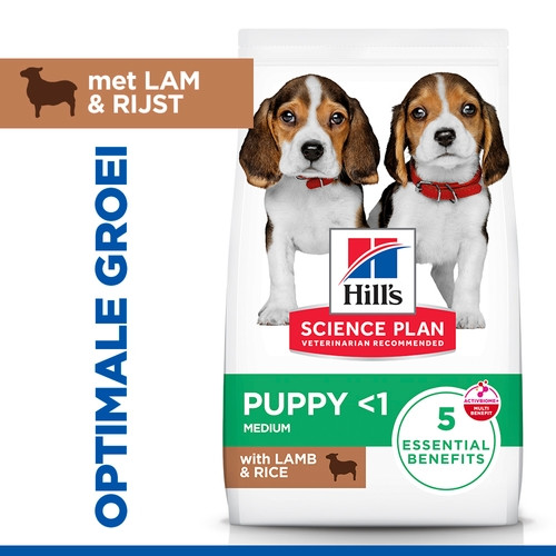 Hill's Puppy Medium met lam & rijst hondenvoer