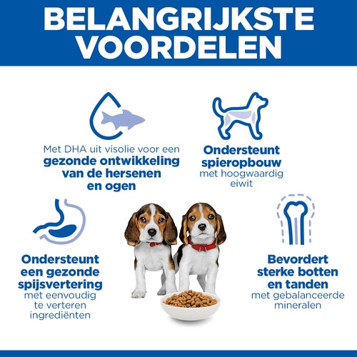 Hill's Puppy Medium met lam & rijst hondenvoer
