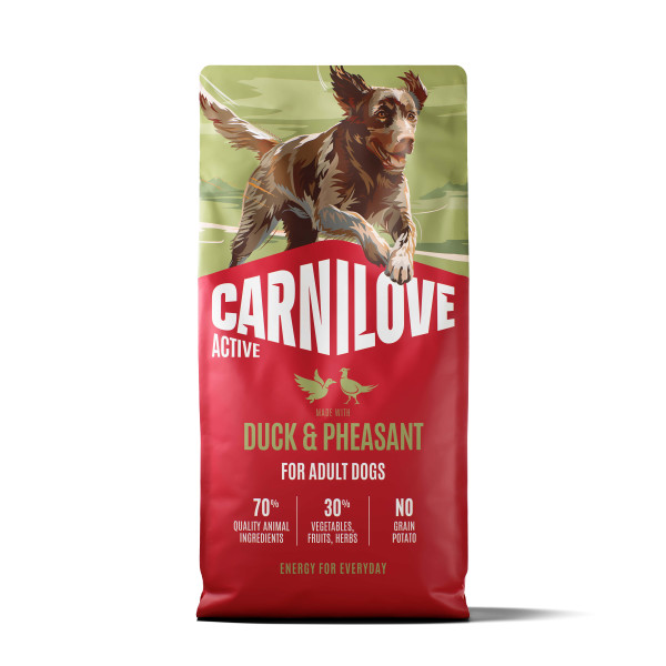 Carnilove Carnilove Active Adult All Breeds eend met fazant hondenvoer 12 kg
